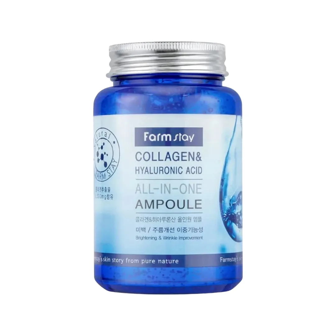 FARM STAY Collagen & Hyaluronic Acid All-In-One Ampoule 250ml 