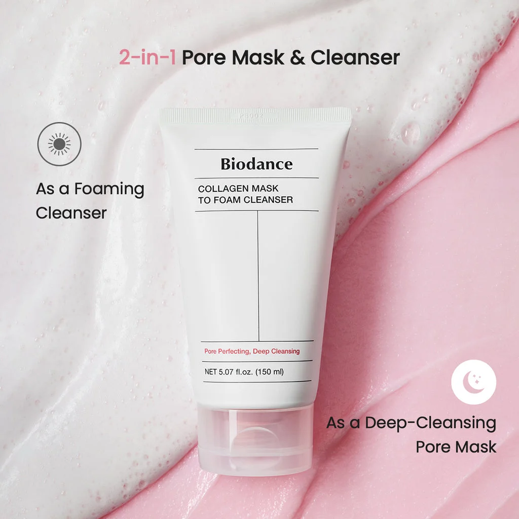 BIODANCE Collagen Mask To Foam Cleanser 150ml - Image 3