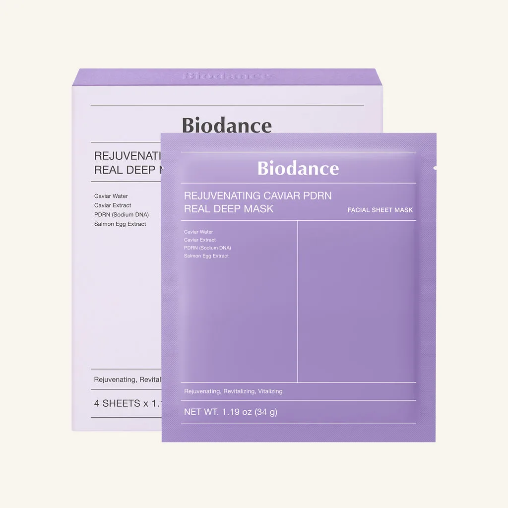 BIODANCE Rejuvenating Caviar PDRN Real Deep Mask ( 4 pcs )
