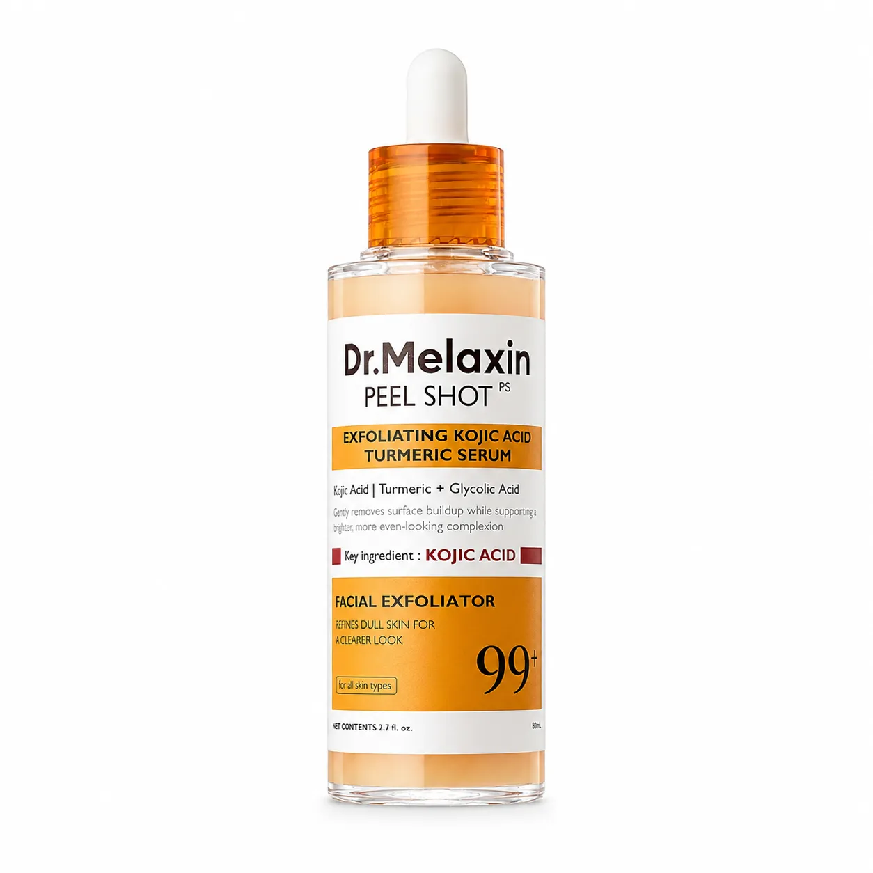 Dr.Melaxin Peel Shot Exfoliating Kojic Acid Turmeric Serum 80ml