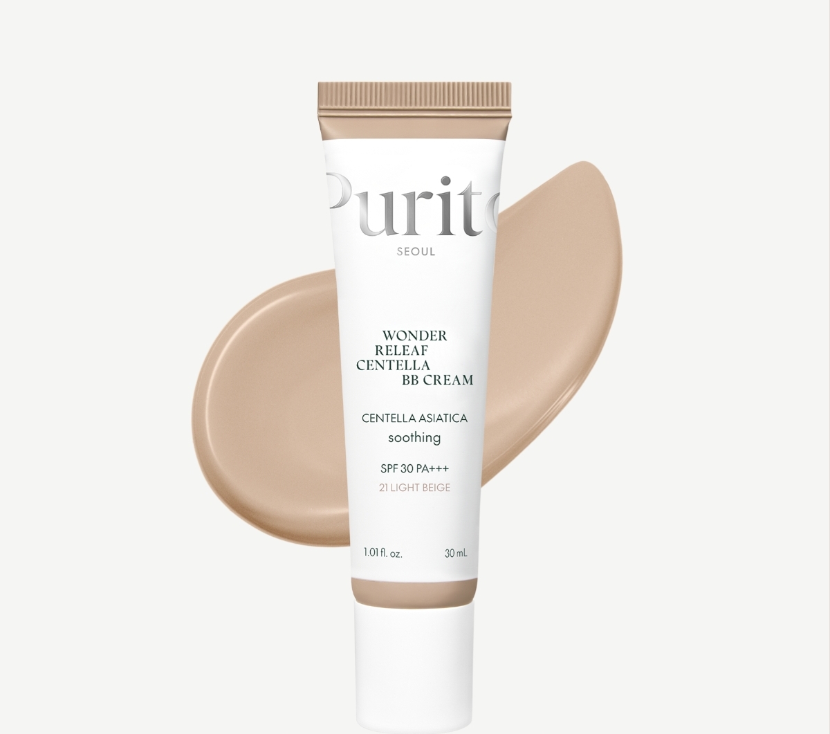 PURITO Wonder Releaf Centella BB Cream 21 Light Beige 30ml