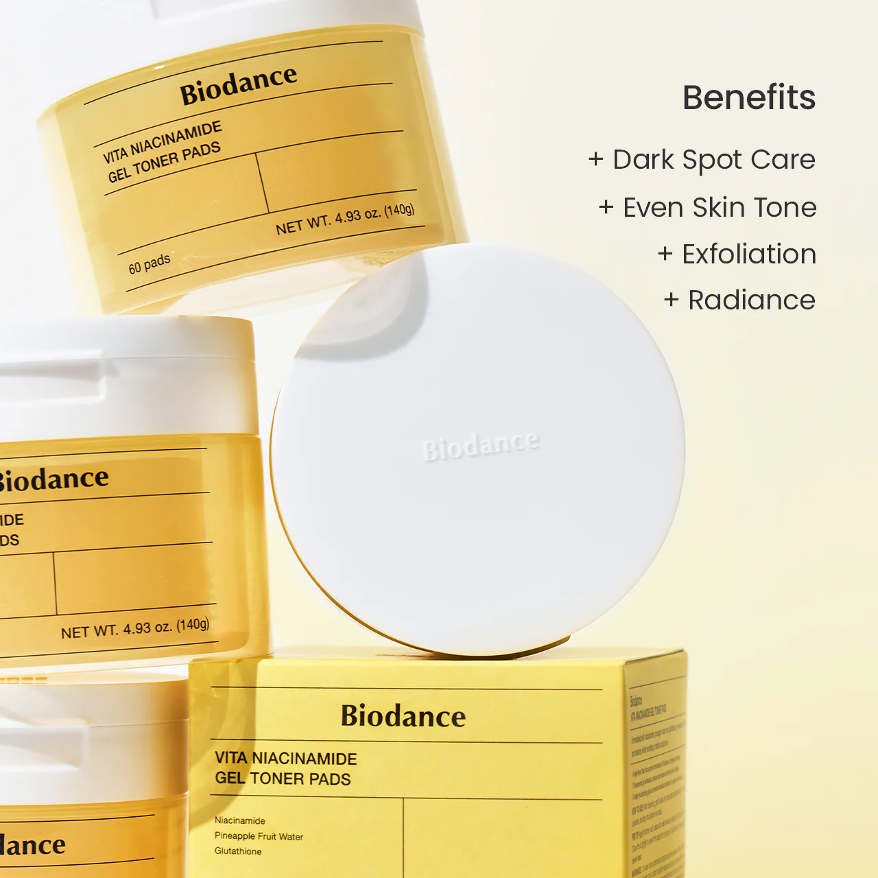 BIODANCE Vita Niacinamide Gel Toner Pads (60 pads) - Image 2