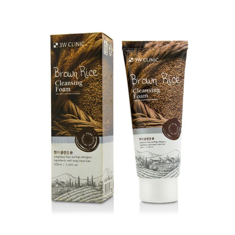 3W Clinic Brown Rice Cleansing Foam – 100ml