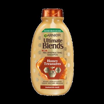 Garnier Ultimate Blends Honey Treasures Reconstructing Shampoo for Damaged Hair (400 ml)
