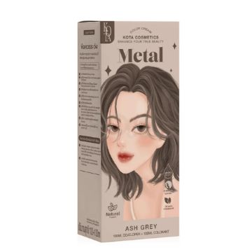 Kota Cosmetics Hair Color Cream Metal - Ash Grey