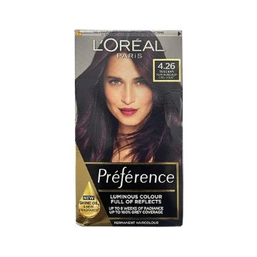 Loreal Preference Hair Color 4.26 - Pure Burgundy Cool Violet