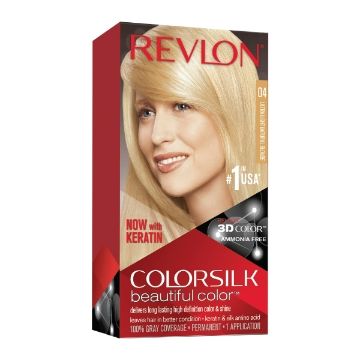 Revlon ColorSilk Beautiful Color 04 Ultra Light Natural Blonde One appliction 1ae