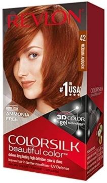 Revlon ColorSilk Hair Color, 42 Medium Auburn