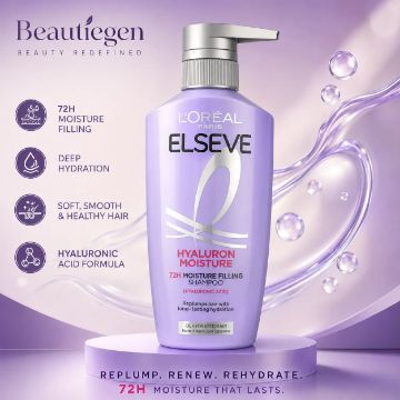 Loreal Paris Elseve Hyaluron Moisture 72H Moisture Filling Shampoo 400ml