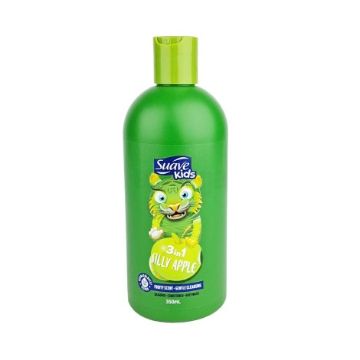 Suave Kids Silly Apple 3-in-1 Shampoo Conditioner & Body Wash 18 fl oz 350ml
