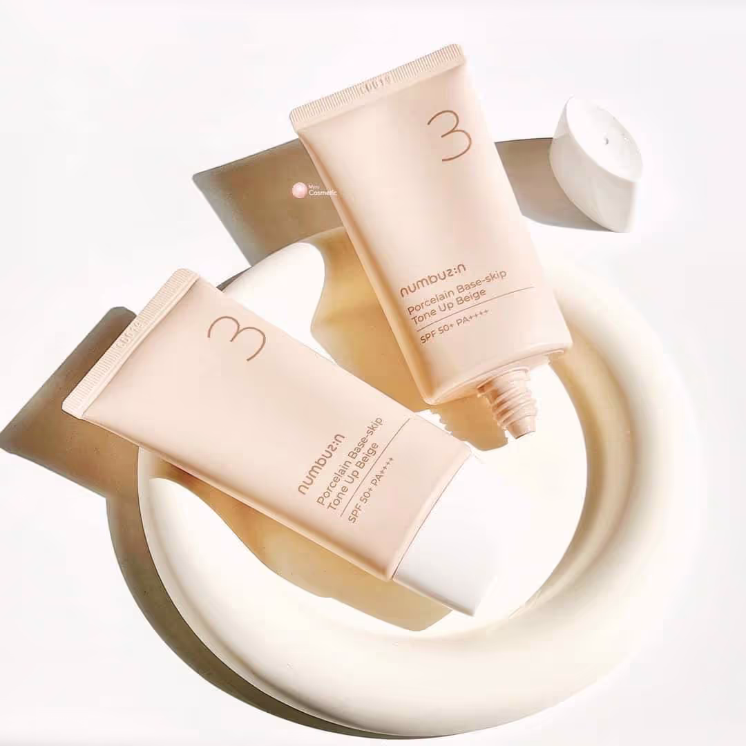 NUMBUZIN No.3 Porcelain Base-skip Tone Up Beige SPF50+ 50ml
