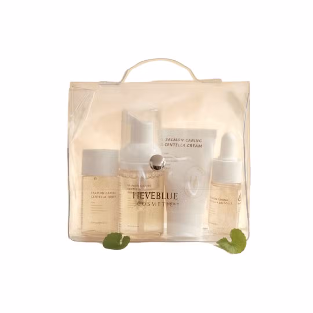 HEVEBLUE Salmon Caring Centella Special Travel Kit (4 PCS)