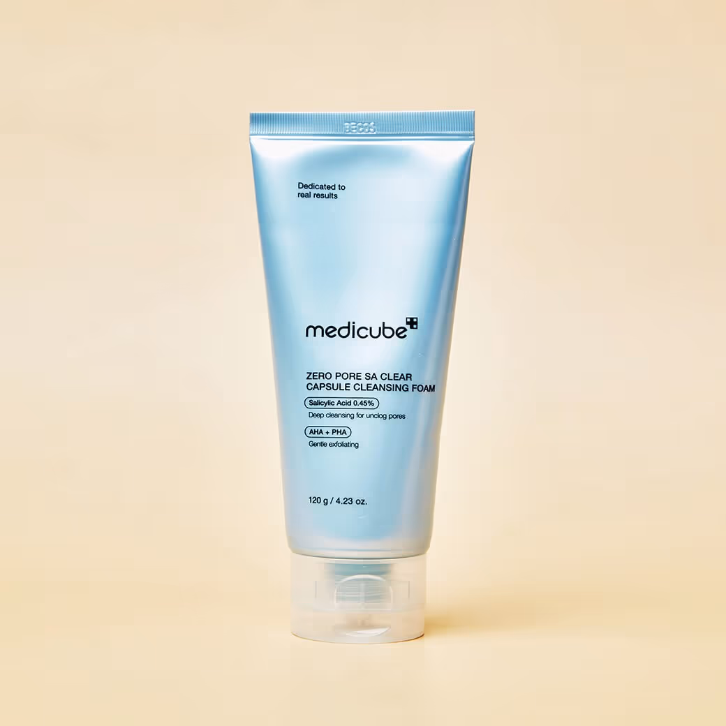 MEDICUBE Zero Pore SA Clear Capsule Cleansing Foam (120g)