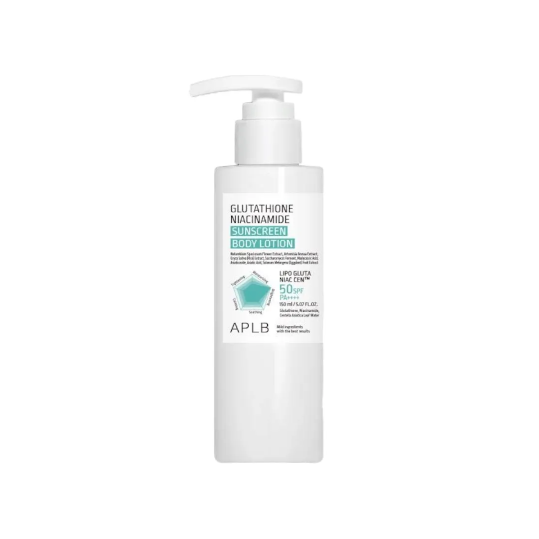 APLB Glutathione Niacinamide Sunscreen Body Lotion SPF50 PA+++