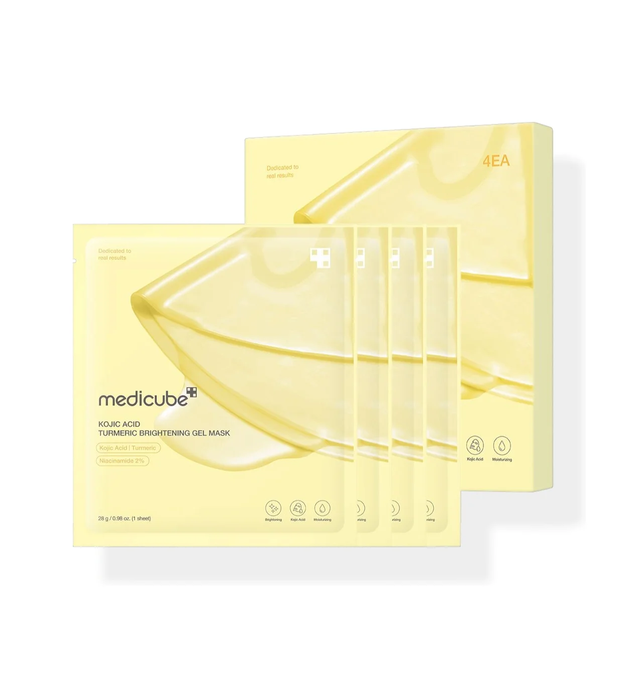 MEDICUBE Kojic Acid Turmeric Brightening Gel Mask (28g) (4 ea)