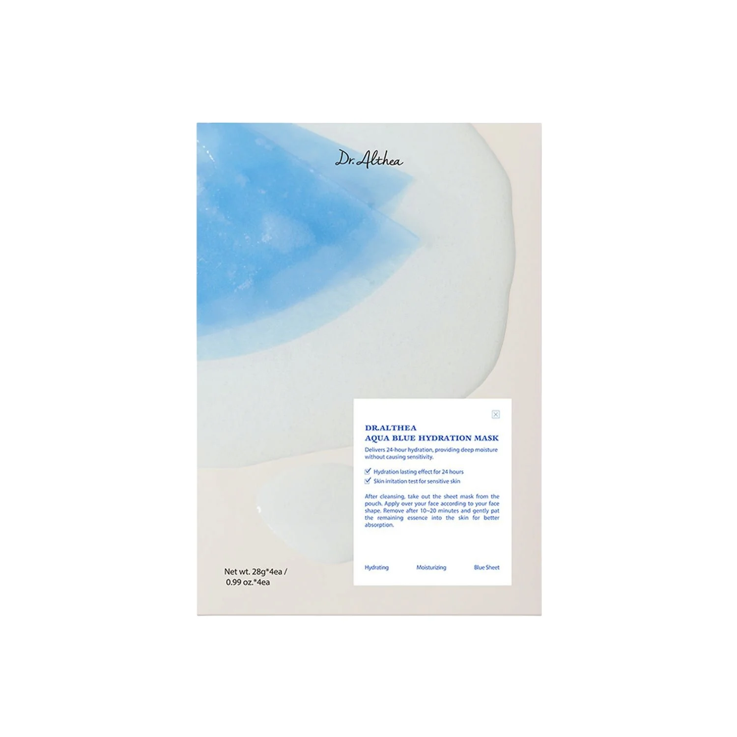Dr.Althea Aqua Blue Hydration Mask Set (28g*4ea)