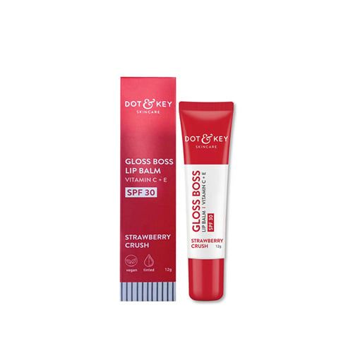 Dot & Key Gloss Boss Strawberry Crush Lip Balm 12g - SPF 30