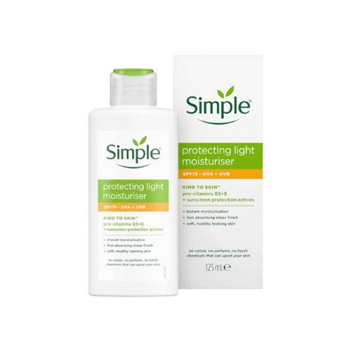 Simple Kind To Skin Protecting Light moisturiser 125ml SPF15+UVB