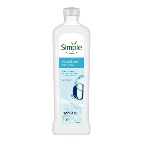 Simple Kind To Skin Sensitive Bath Soak 1L