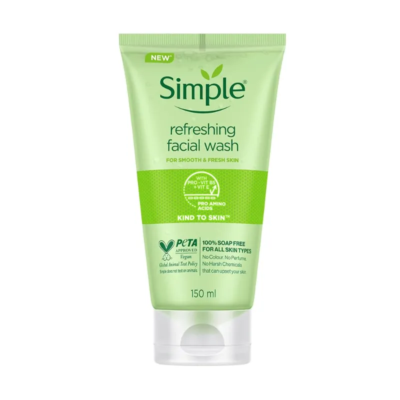 Simple Kind To Skin Refreshing Facial Wash 150ml