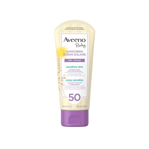 Aveeno Baby Mineral Sunscreen Lotion For Sensitive Skin 88ml SPF 50